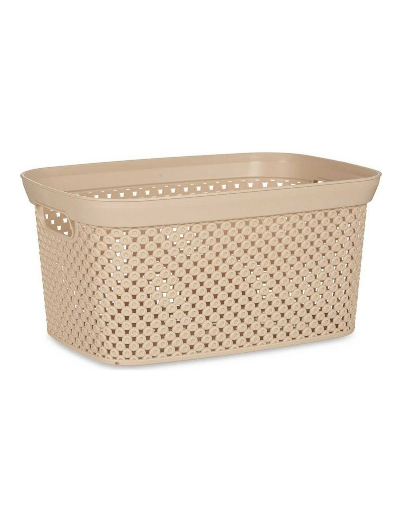 Basket Kipit 081057-5 Beige Plastic 10 L 24 x 17 x 35 cm