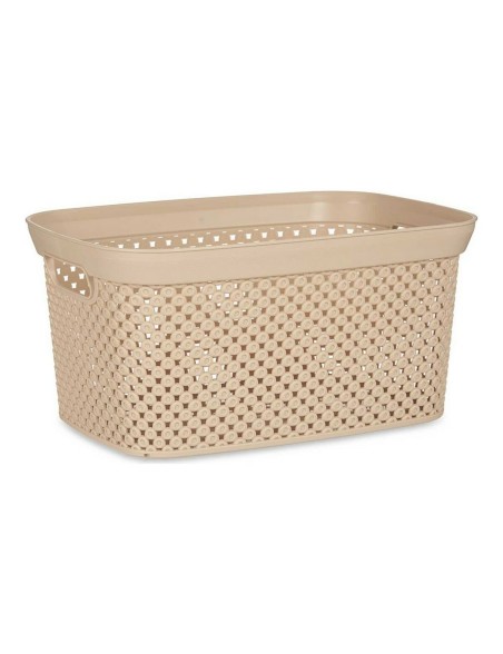 Basket Kipit 081057-5 Beige Plastic 10 L 24 x 17 x 35 cm