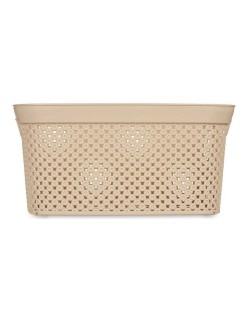 Basket Kipit 081057-5 Beige Plastic 10 L 24 x 17 x 35 cm