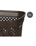 Basket Kipit 081057-4 Brown Plastic 10 L 24 x 17 x 35 cm
