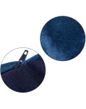 Cuscino Velluto Azzurro Poliestere (45 x 13 x 45 cm)