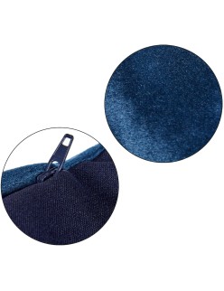 Cuscino Velluto Azzurro Poliestere (45 x 13 x 45 cm)