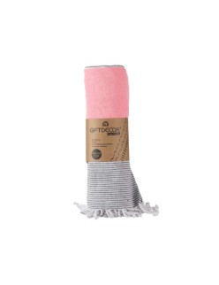 Foulard Multiuso Righe 160 x 200 cm Rosa