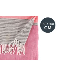 Foulard Multiuso Righe 160 x 200 cm Rosa