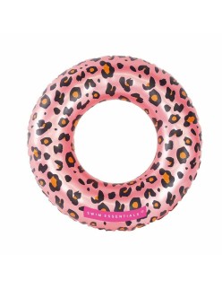 Aufblasbarer Schwimmring Swim Essentials Leopard Hellrosa