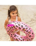 Inflatable Float Swim Essentials Leopard Light Pink