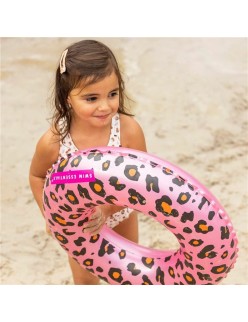 Inflatable Float Swim Essentials Leopard Light Pink