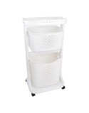 Carrello porta abiti Kipit TP-748-1 Bianco Plastica