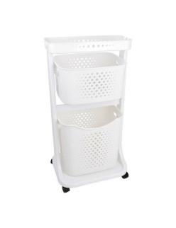 Clothes Trolley Kipit TP-748-1 White Plastic
