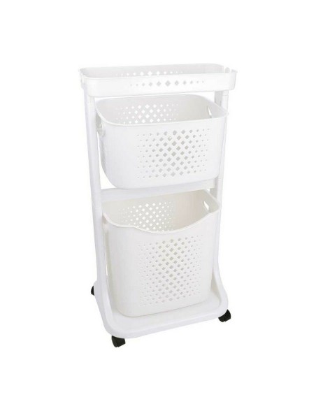 Clothes Trolley Kipit TP-748-1 White Plastic