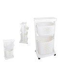 Clothes Trolley Kipit TP-748-1 White Plastic