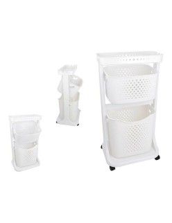 Clothes Trolley Kipit TP-748-1 White Plastic