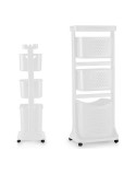 Carrello porta abiti Kipit TP-750-1 Bianco Plastica 33 x 112 x 42,5 cm