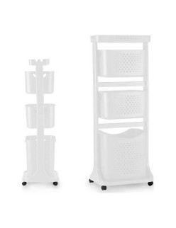 Clothes Trolley Kipit TP-750-1 White Plastic 33 x 112 x 42,5 cm