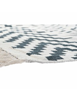 Teppich DKD Home Decor Grau Weiß (160 x 230 x 1 cm)