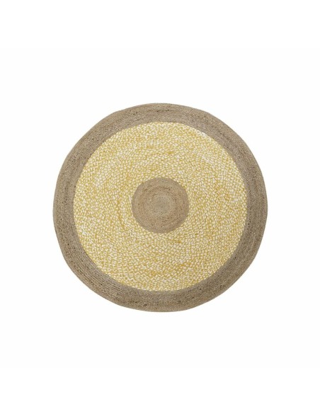 Alfombra DKD Home Decor Marrón Blanco Amarillo (200 x 200 x 1 cm) Alfombra DKD Home Decor Marrón Blanco Amarillo (200 x 200 x 1 cm)