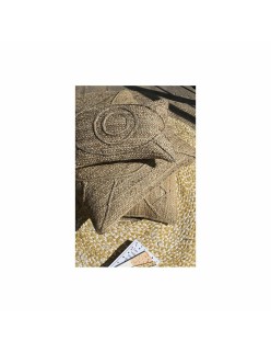 Tappeto DKD Home Decor Marrone Bianco Giallo (200 x 200 x 1 cm)