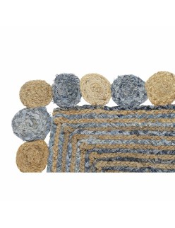 Alfombra DKD Home Decor Azul Marrón Indio (60 x 240 x 1 cm)