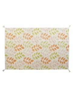 Alfombra DKD Home Decor Beige Multicolor Hoja de planta (160 x 230 x 1 cm)