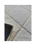 Alfombra DKD Home Decor Blanco Rombos Moderno (60 x 240 x 2,2 cm)