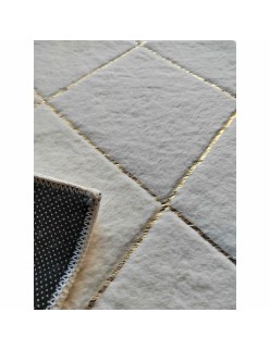 Alfombra DKD Home Decor Blanco Rombos Moderno (60 x 240 x 2,2 cm)