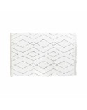 Teppich DKD Home Decor Weiß Grau Rhombusse Scandi Ø 9,4 cm 120 x 180 x 3 cm