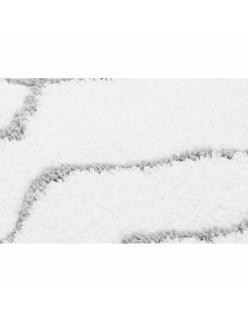 Tapis DKD Home Decor Blanc Gris Losanges Scandi Ø 9,4 cm 120 x 180 x 3 cm