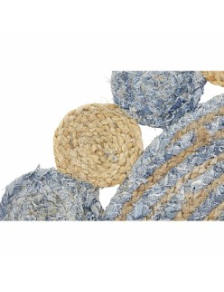 Teppich DKD Home Decor Blau Bunt Indianer (200 x 200 x 1 cm)