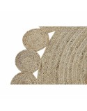Alfombra DKD Home Decor 200 x 200 x 1 cm Natural Marrón Poliéster Jute
