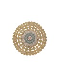 Alfombra DKD Home Decor Marrón Multicolor (120 x 120 x 0,75 cm)