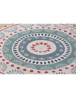 Alfombra DKD Home Decor Marrón Multicolor (120 x 120 x 0,75 cm)