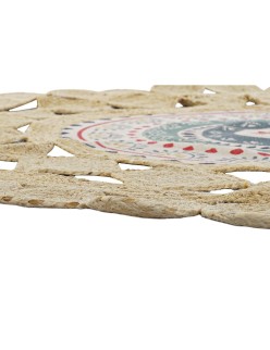 Alfombra DKD Home Decor Marrón Multicolor (120 x 120 x 0,75 cm)