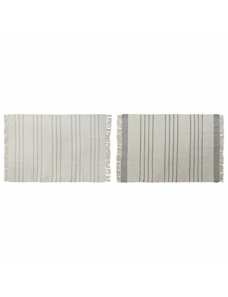 Teppich DKD Home Decor 120 x 180 x 0,75 cm Grau Polyester Weiß Randbereich Boho (2 Stück) Teppich DKD Home Decor 120 x 180 x 0,75 cm Grau Polyester Weiß Randbereich Boho (2 Stück)
