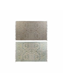 Teppich DKD Home Decor 200 x 290 x 0,5 cm Rot Polyester grün Araber (2 Stück)