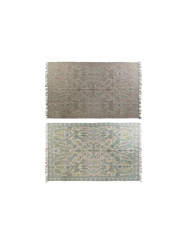 Teppich DKD Home Decor 200 x 290 x 0,5 cm Rot Polyester grün Araber (2 Stück)