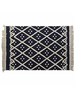 Alfombra DKD Home Decor Beige Azul marino (160 x 230 x 1 cm)