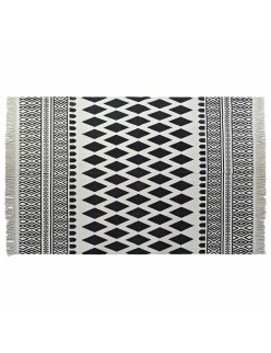 Teppich DKD Home Decor Schwarz Weiß (160 x 250 x 0,7 cm)