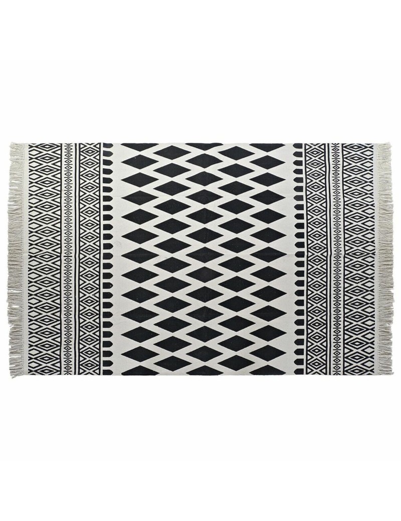 Alfombra DKD Home Decor Negro Blanco (160 x 250 x 0,7 cm)