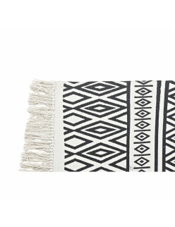 Teppich DKD Home Decor Schwarz Weiß (160 x 250 x 0,7 cm)