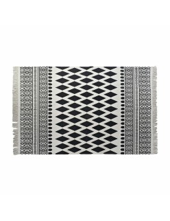 Alfombra DKD Home Decor Negro Blanco (120 x 180 x 0,7 cm)