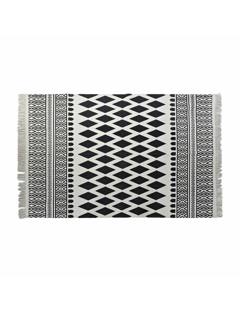 Alfombra DKD Home Decor Negro Blanco (120 x 180 x 0,7 cm)