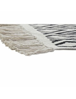 Alfombra DKD Home Decor Negro Blanco (120 x 180 x 0,7 cm)