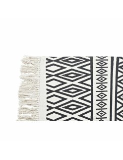 Alfombra DKD Home Decor Negro Blanco (120 x 180 x 0,7 cm)