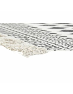 Alfombra DKD Home Decor Negro Blanco (80 x 50 x 1 cm)