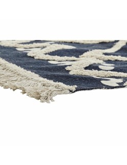 Alfombra DKD Home Decor Beige Azul marino 120 x 180 x 0,7 cm