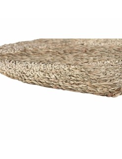 Alfombra DKD Home Decor 150 x 0,5 x 150 cm Natural Poliéster Hierba marina