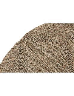 Alfombra DKD Home Decor 150 x 0,5 x 150 cm Natural Poliéster Hierba marina