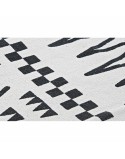 Alfombra DKD Home Decor 160 x 250 x 0,7 cm Negro Poliéster Algodón Blanco Ikat Boho