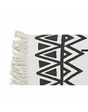Alfombra DKD Home Decor 160 x 250 x 0,7 cm Negro Poliéster Algodón Blanco Ikat Boho