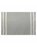 Teppich DKD Home Decor Schwarz Zick-Zack Weiß (160 x 226 x 0,7 cm)